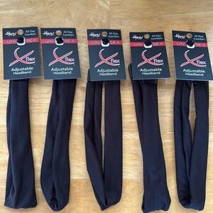 NWT Hipsy Set of 5 XFlex Adjustable Stretchy Headbands Multicolors Size Regular
